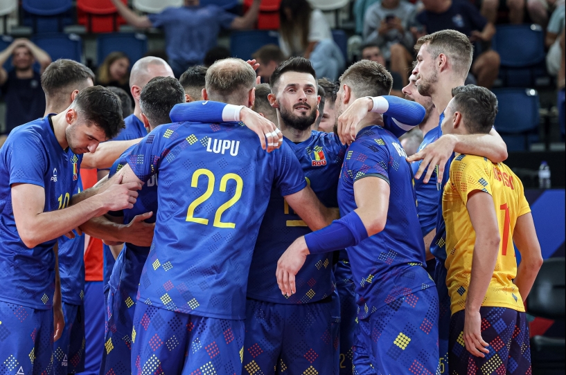 Volei masculin: România a învins Franța, campioana olimpică, şi s-a calificat în optimile Campionatului European