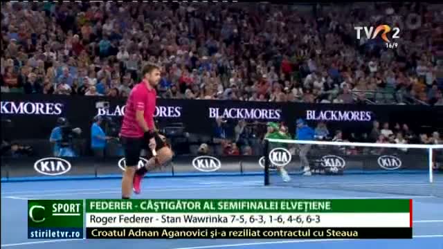 Roger Federer, primul finalist la Australian Open