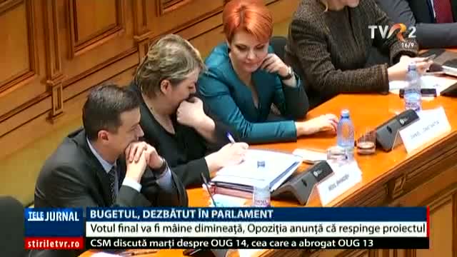 Bugetul, dezbătut în Parlament