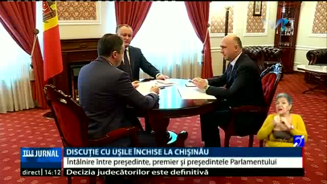 Discuții cu ușile închise la Chișinău