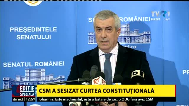 Declarație Călin Popescu Tăriceanu