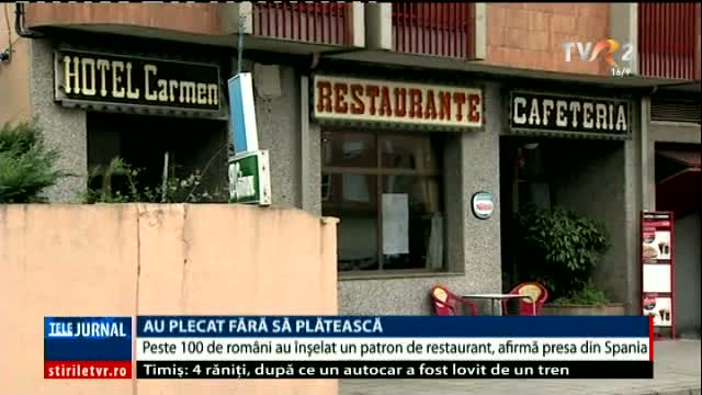 Mai mulți români au înșelat un patron de restaurant din Spania 
