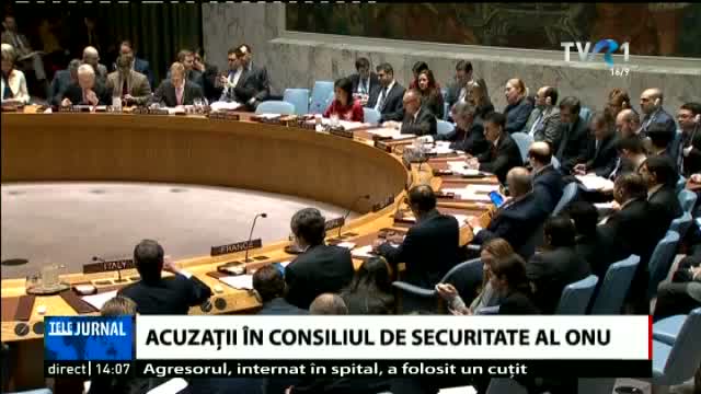 Acuzații în Consiliul de Securitate al ONU