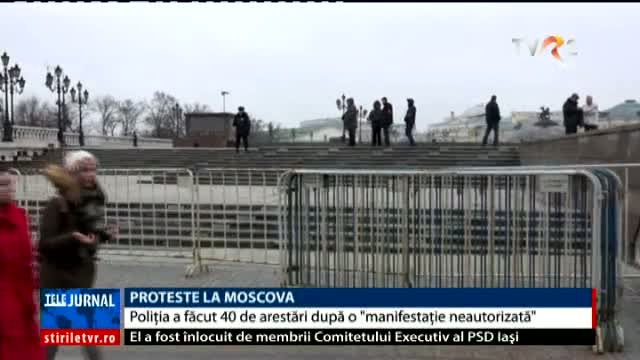 Proteste și arestări la Moscova 