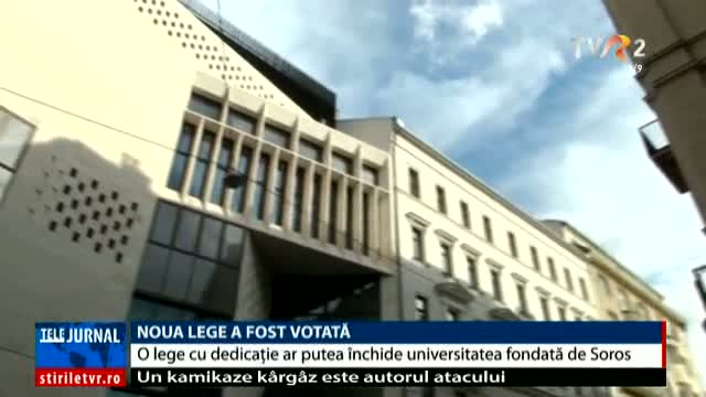 O lege cu dedicație ar putea închide universitatea fondată de George Soros la Budapesta 
