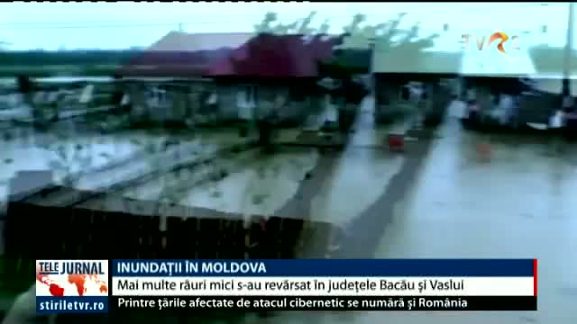Inundații în mai multe județe din Moldova 
