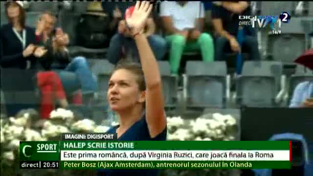 Simona Halep este prima româncă, după Virginia Ruzici, care joacă în finala de la Roma