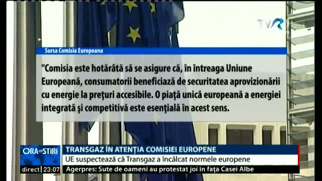 Transgaz, în atenția Comisiei Europene 