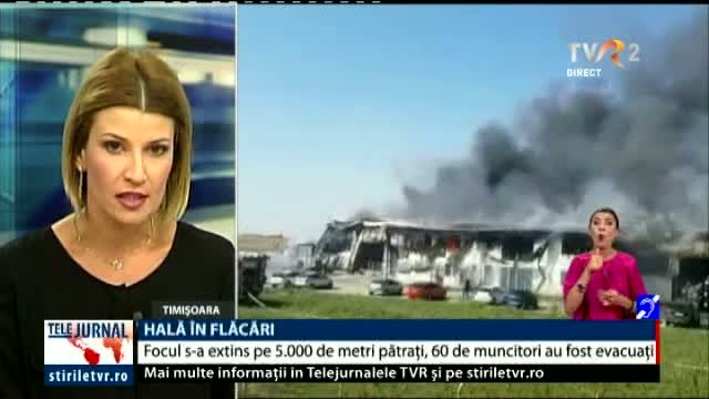 Incendiu de amploare lângă Timișoara