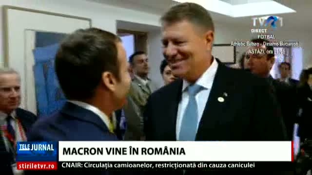 Emmanuel Macron, în România