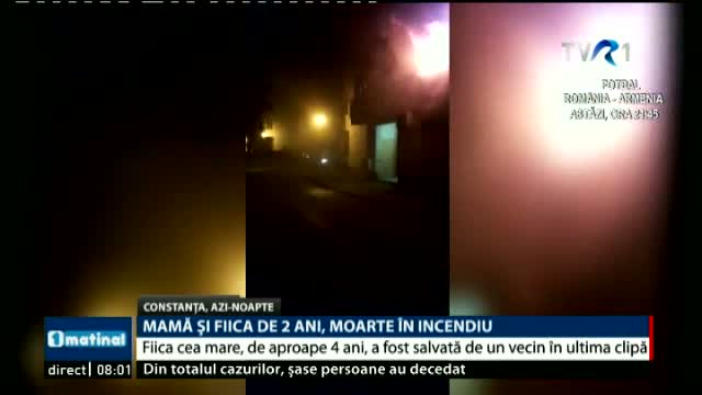 Incendiu intr-un bloc din Constanta