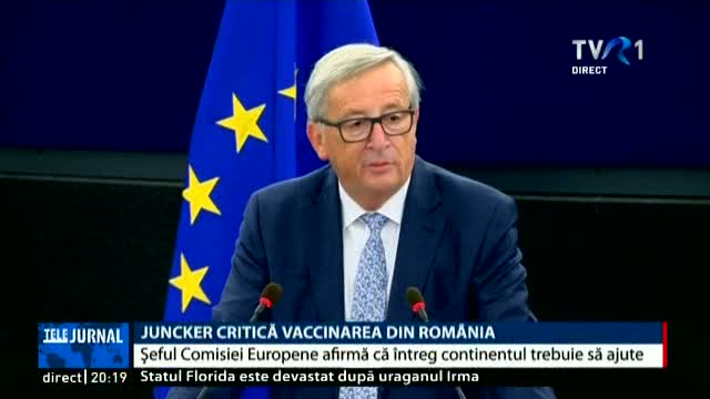 Juncker critică vaccinarea din România