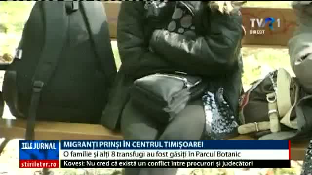 Migranți prinși în Timișoara 