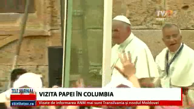 Vizita Papei în Columbia