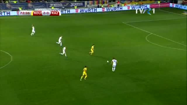 Keseru marchează al treilea gol pentru România în întâlnirea cu Kazahstan 