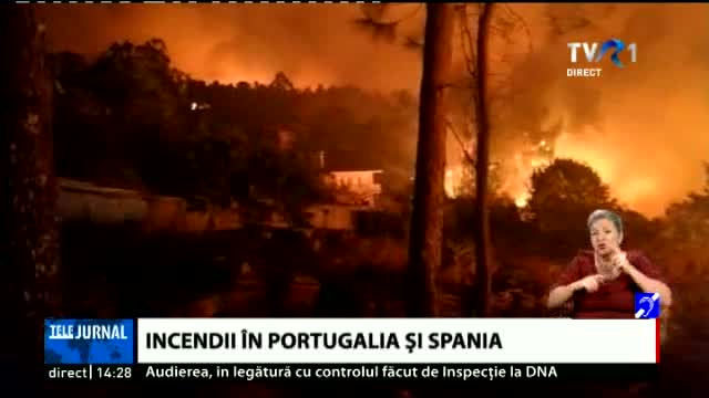 Incendii in Portugalia si Spania