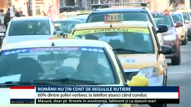 Românii nu respectă regulile rutiere