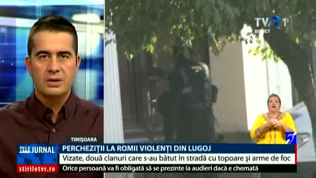 Percheziții la romii violenți din Lugoj