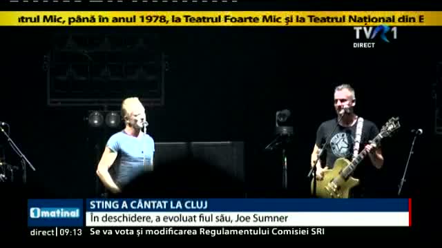 Sting a cântat la Cluj