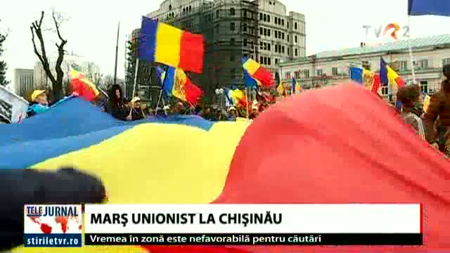 Marș unionist la Chișinău 