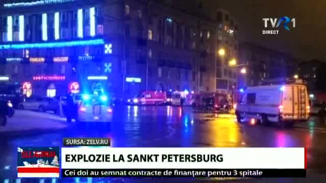 Explozie la Sankt Petersburg, Telejurnal ora 20.00