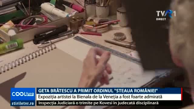 Geta Brătescu a primit Ordinul Steaua României 