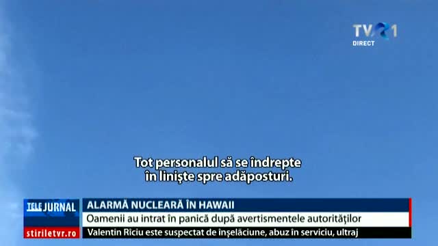 Alarmă nucleară în Hawaii 