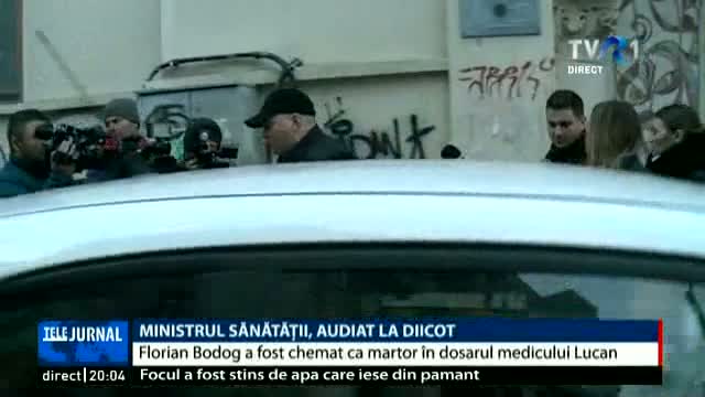 Ministrul Sănătății și fiul chirurgului Mihai Lucan, audiați la DIICOT 