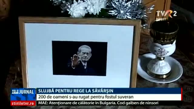 Slujbă de pomenire pentru Regele Mihai la Săvârșin 
