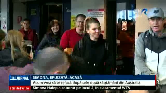 Simona Halep a ajuns acasă, epuizată