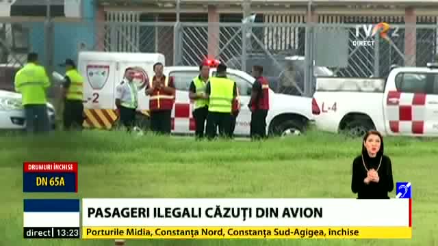 Pasageri ilegali căzuți din avion