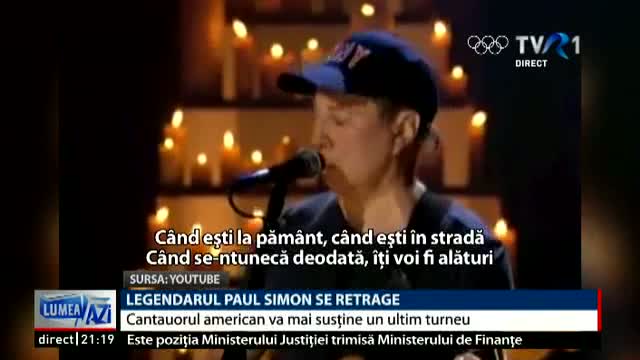 LUMEA AZI - Legendarul Paul Simon se retrage