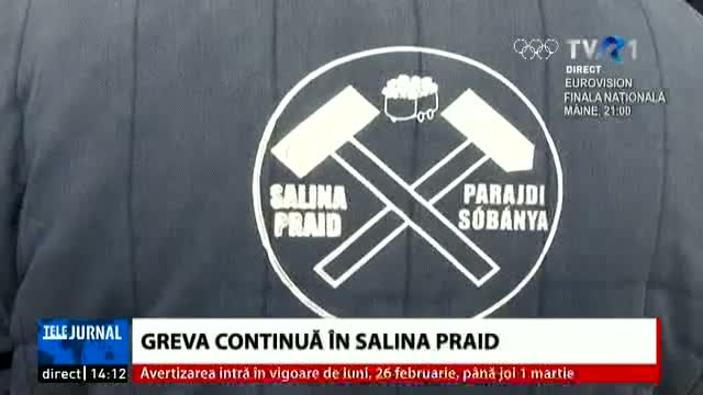 Greva continuă în Salina Praid 