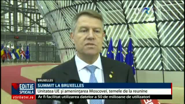 Declarații președintele Klaus Iohannis la sosirea la Bruxelles