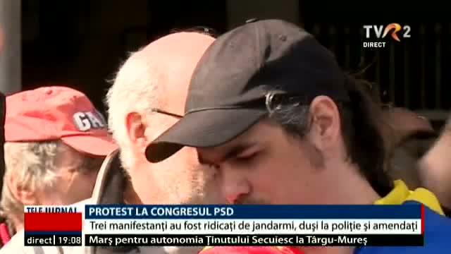 Protest la Congresul PSD 