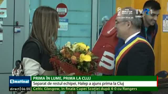 Simona Halep a ajuns prima la Cluj pentru meciul de Fed Cup cu Elveția 