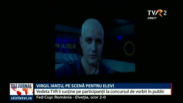 Virgil Ianțu îi susține pe participanții la concursul de vorbit în public 