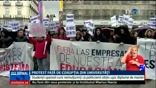 Protest în Spania 