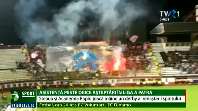 Steaua-Rapid, record de audiență la un meci de liga a patra