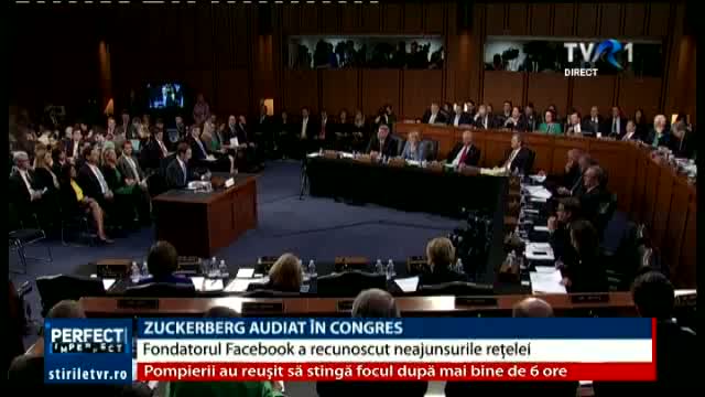 Zuckerberg, audiat în Congres