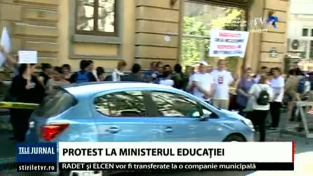 Protest la Ministerul Educației 