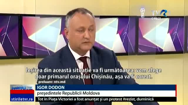 MOLDOVA AZI Igor Dodon e supărat 