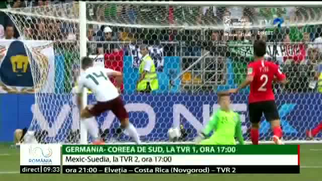Meciul Germania - Coreea de Sud, la TVR1