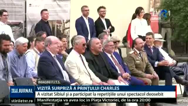 Vizită surpriză a prințului Charles la Sibiu 