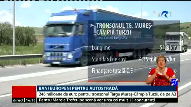 Bani europeni pentru autostradă