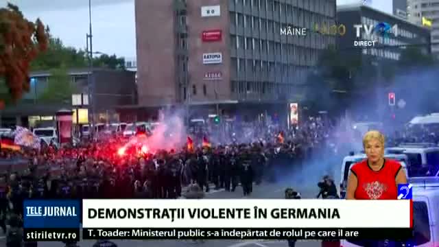 Demonstrații violente în Germania