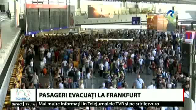 Germania: Pasageri evacuați în aeroportul din Frankfurt  