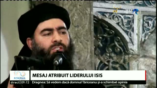 Mesaj atribuit liderului ISIS