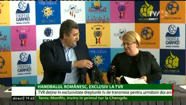 Handbalul românesc, exclusiv la TVR