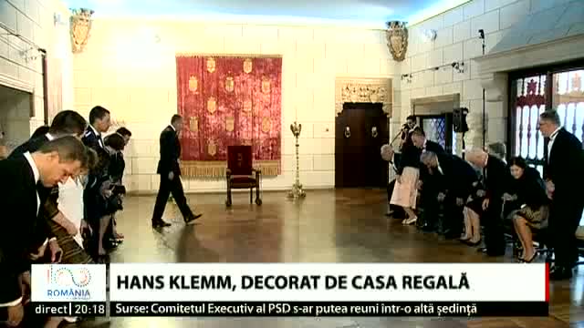 Ambasadorul Hans Klemm, decorat de Casa Regală a României